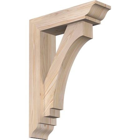 Ekena Millwork Imperial Traditional Smooth Bracket w/ Offset Brace, Douglas Fir, 5 1/2"W x 20"D x 28"H BKT0604X20X28IMP01SDF
